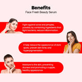 Face Fresh Beauty Serum 10ml ✨ Glutathione, Alpha Arbutin, Vitamin B3 & Hyaluronic Acid for Bright, Glowing Skin