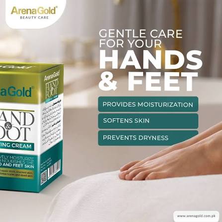 Arena Gold Hand and Foot Beauty Cream Whitening Moisturizing Dry Skin Repair Brightening Fast Result