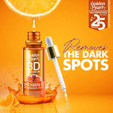 Golden Pearl 3D Vitamin C Serum for Face - Hyaluronic Acid Serum for Face Glowing - Plum Vitamin C Serum - Face Glow Serum - Brightening Serum for Women - Skincare Serum for Face Men Vit C serum 10ml