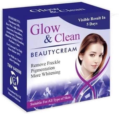 Glow & Clean Beauty Cream 20g – Brightening, Hydrating & Nourishing Face Cream for Radiant-Looking Skin