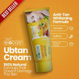 Bicos Ubtan Cream | Natural Skin Brightening & Tan Removal Mask