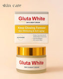 100% Natural Gluta White Day & Night Cream | Brightening Moisturizer | Hydrating Face Cream | Daily Skincare for All Skin Types