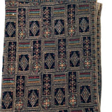 Luxury Embroidered Velvet Shawl – Full Length 2.5 Yards Winter Wrap | Premium Geometrical Needlework Dupatta Available in Black, Navy Blue & Teal